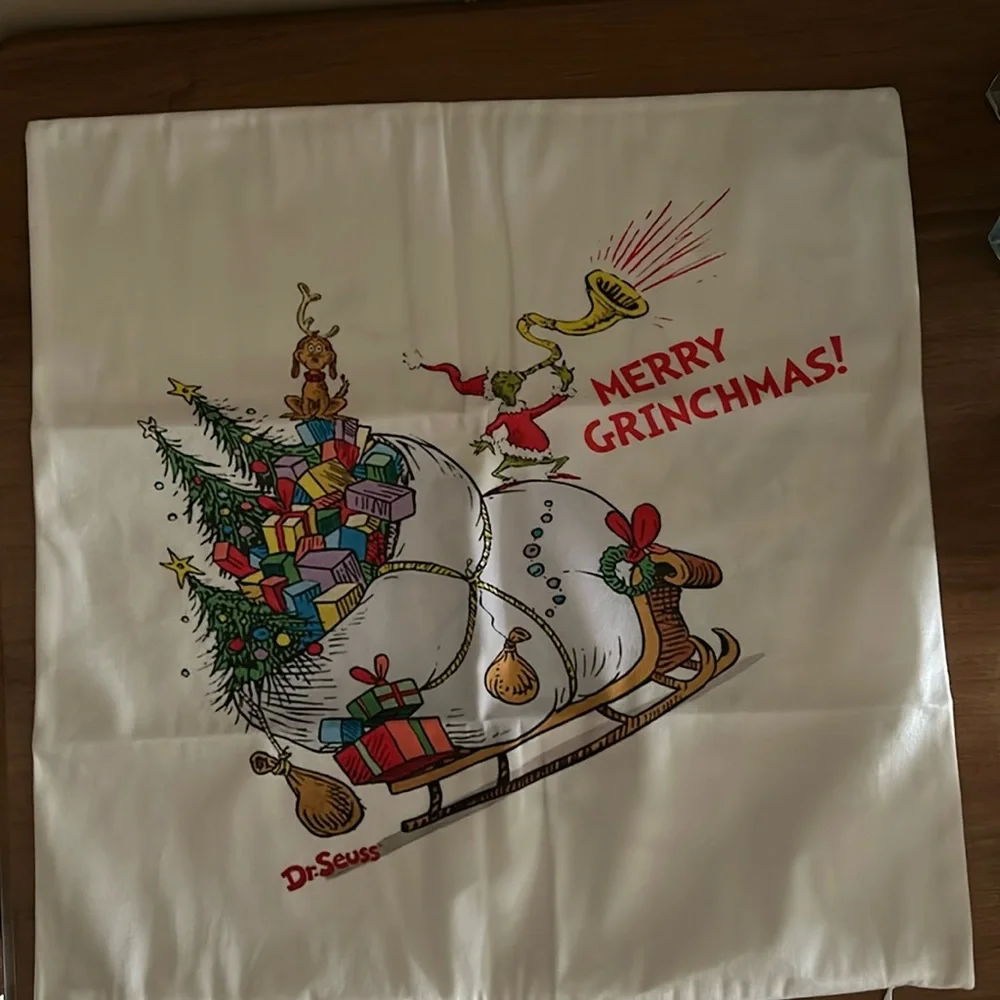Grinch pillow cover